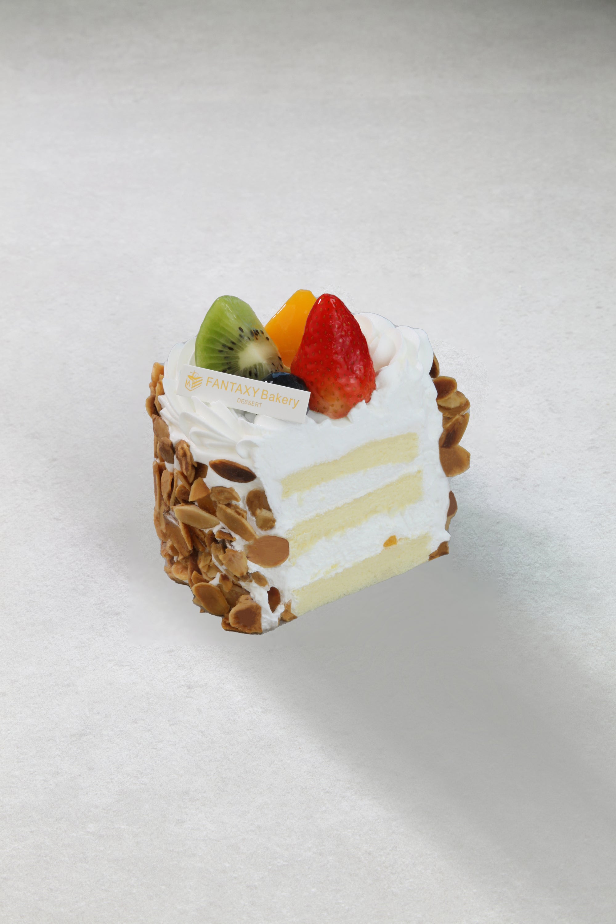 Almond Mix Fruit Vanilla Cake