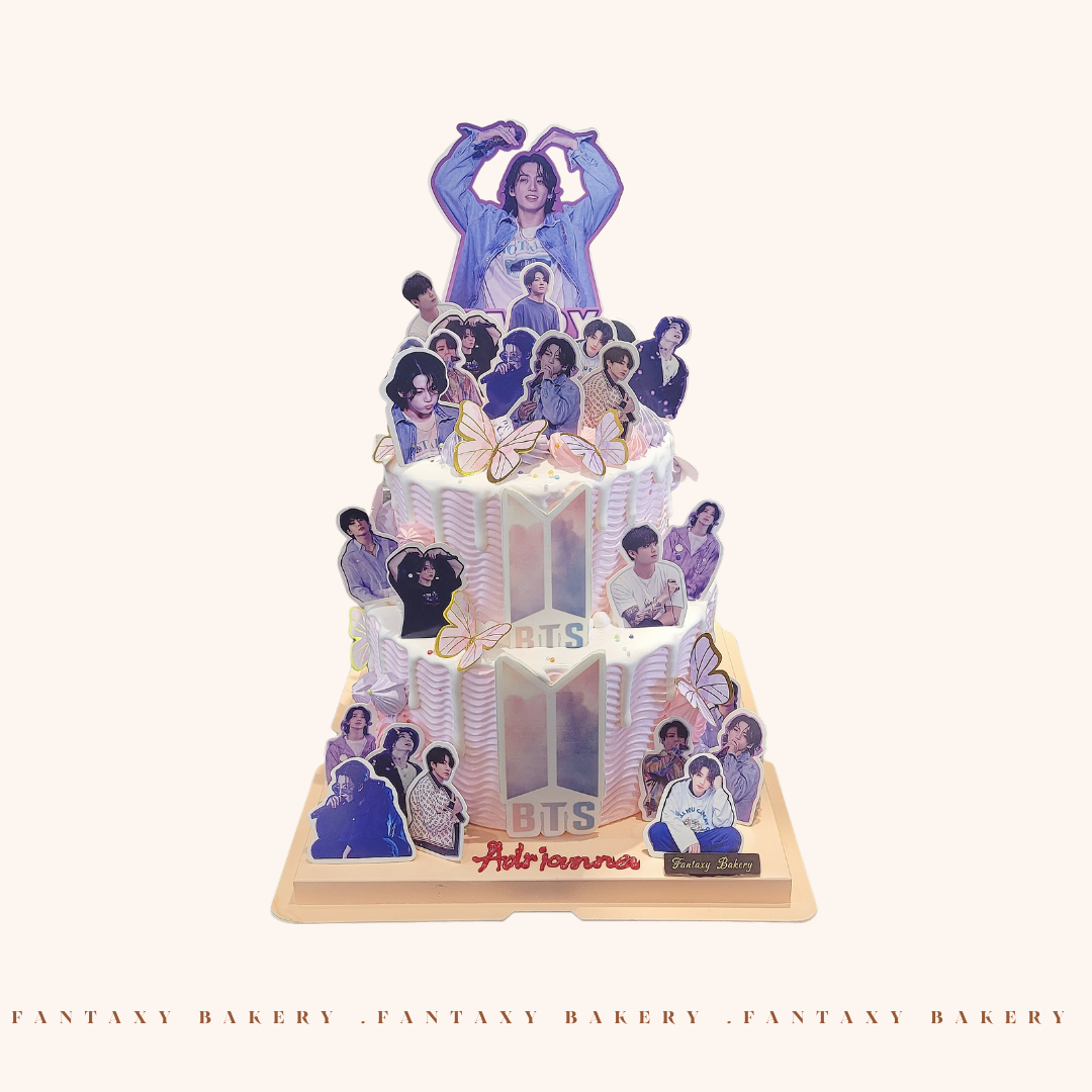 BTS Two-Tier Cake