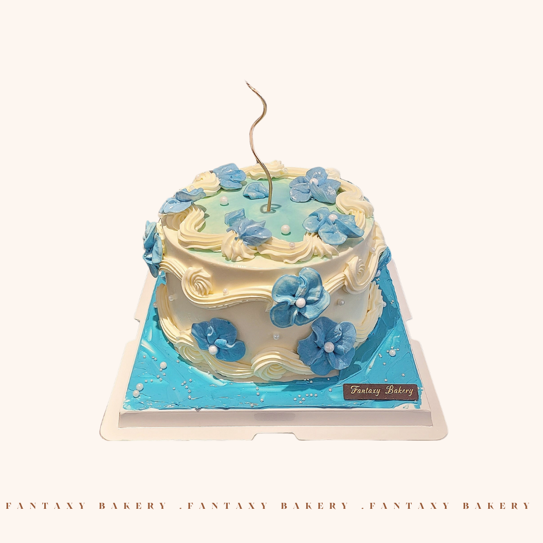Blue Forist Cake