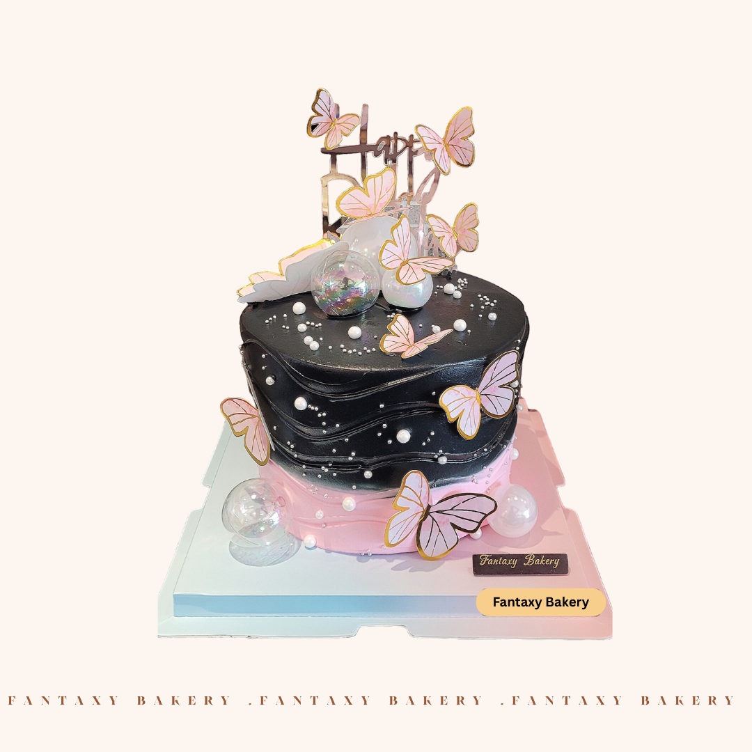 Butterfly Garden Cake