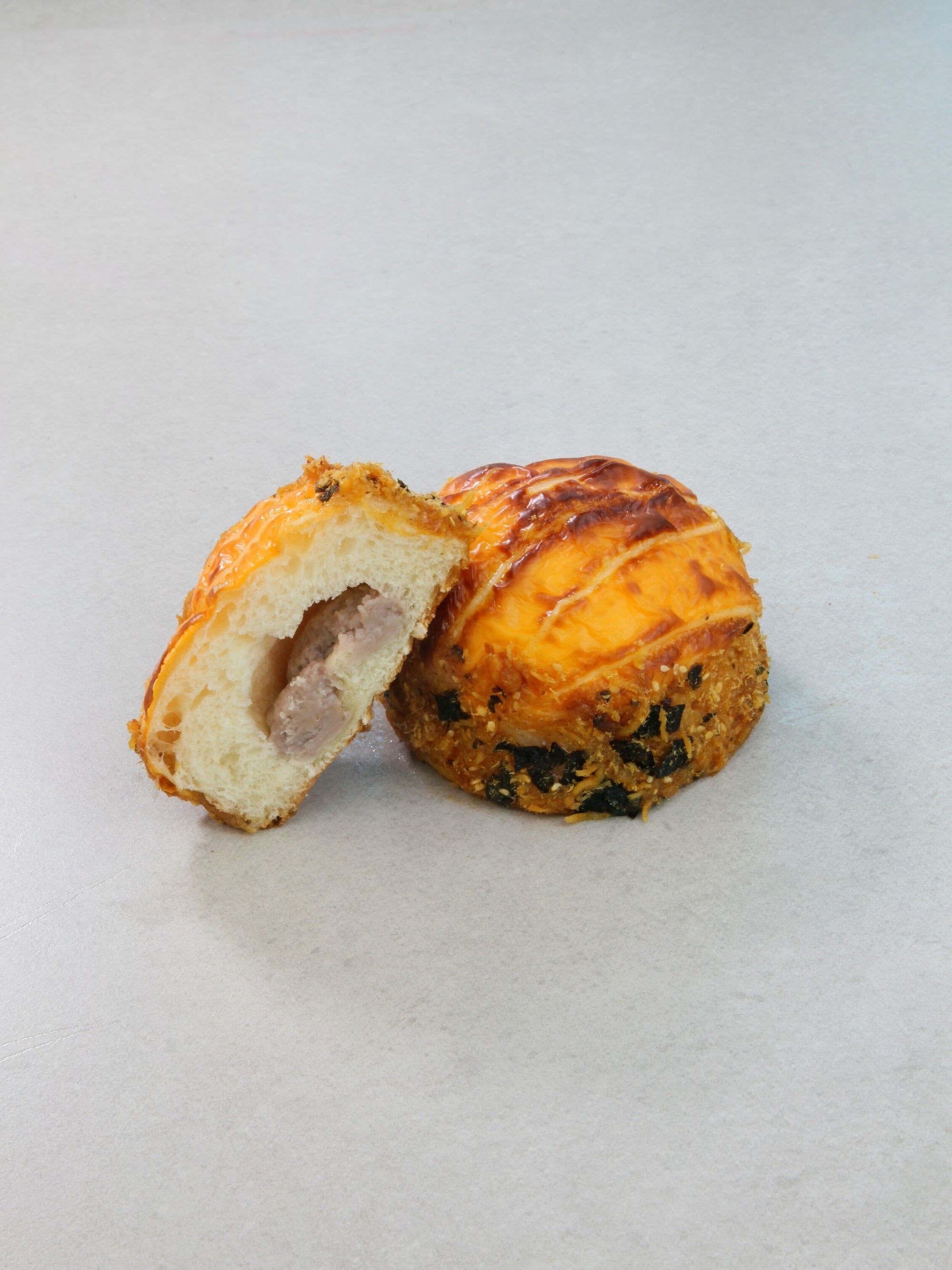 Chicken Floss Yam Drum Bread