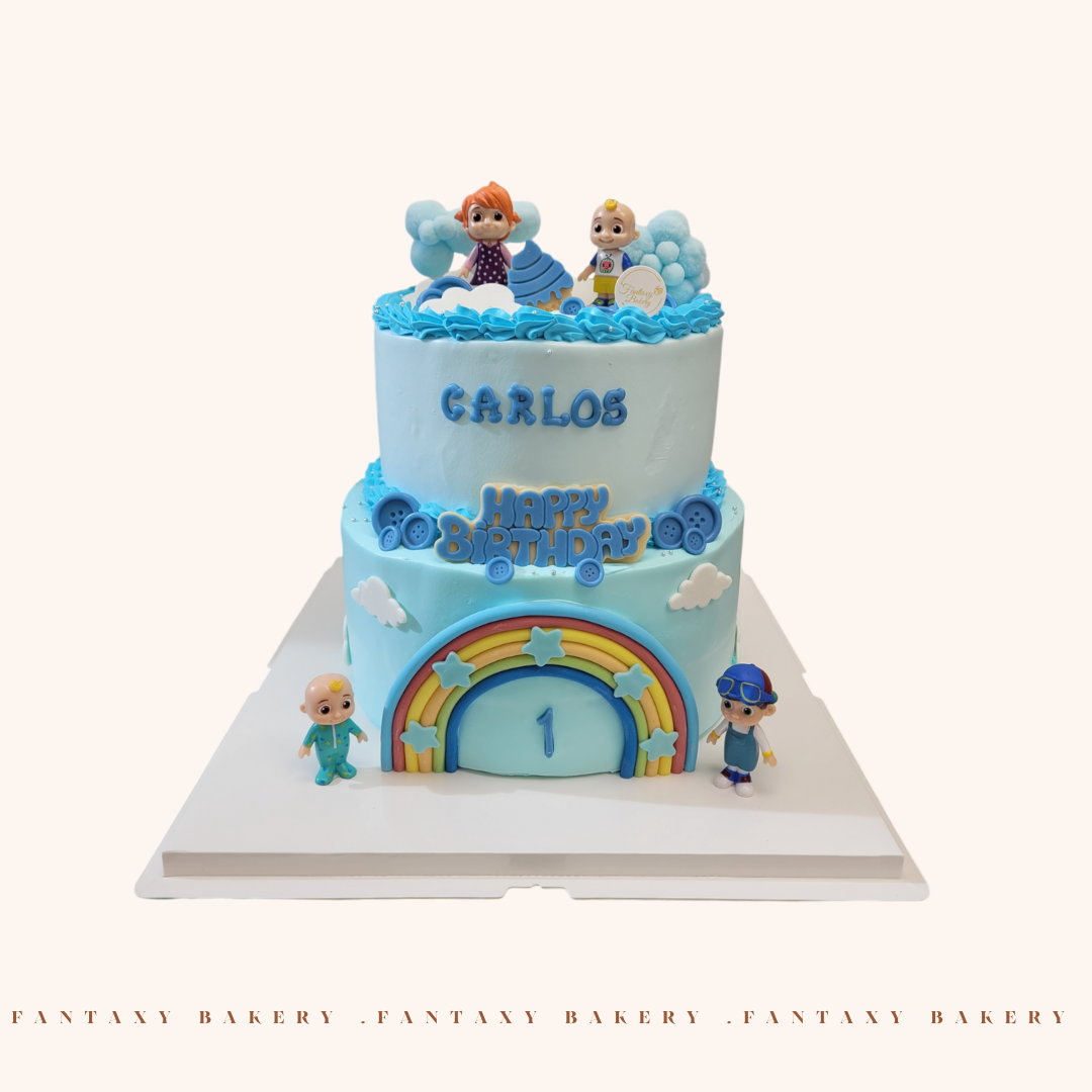 Cocomelon Two-Tiers Cake