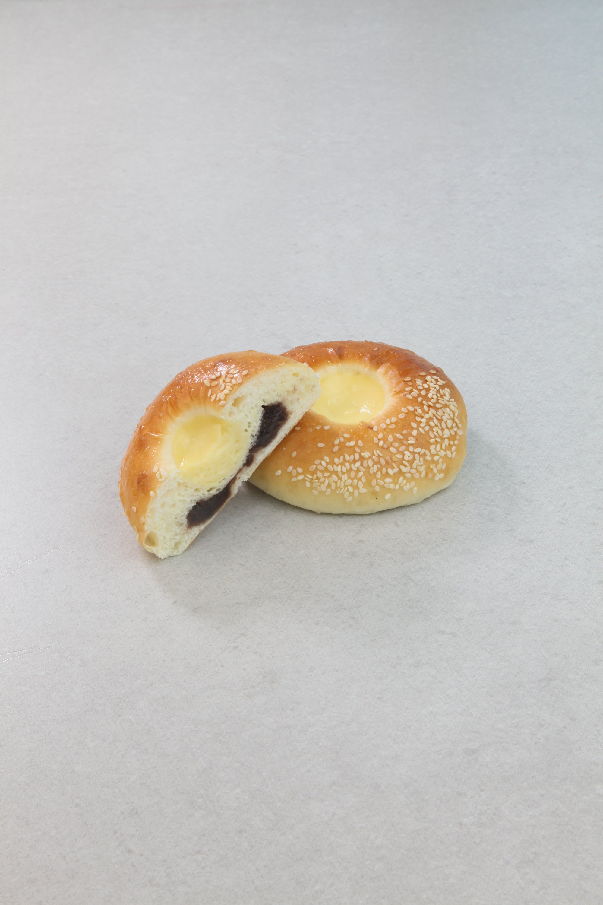 Custard Red Bean Bun