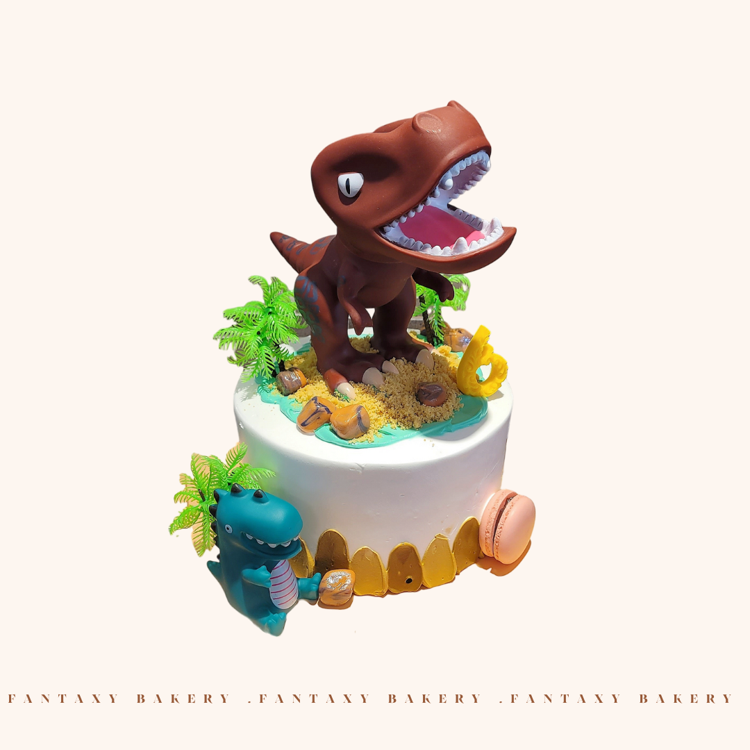 Dinosaur World Cake