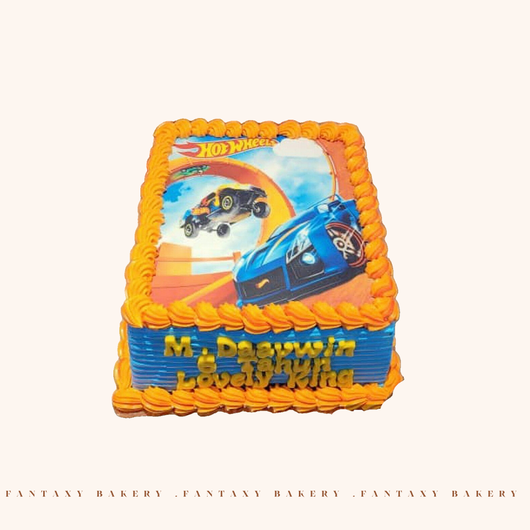 Hot Wheels Racing Cake