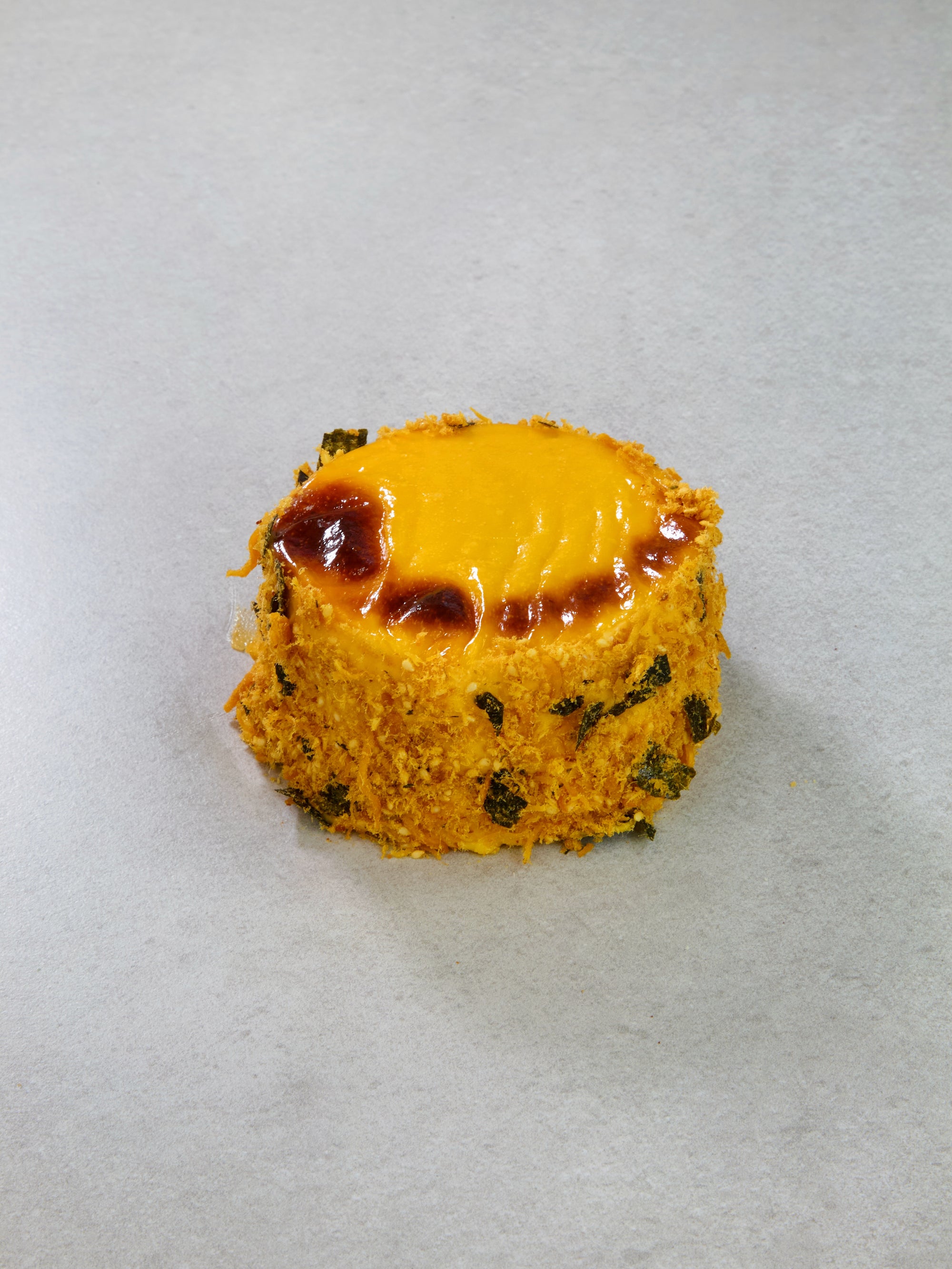 Golden Kasutera Cheese Cake with Chicken Floss