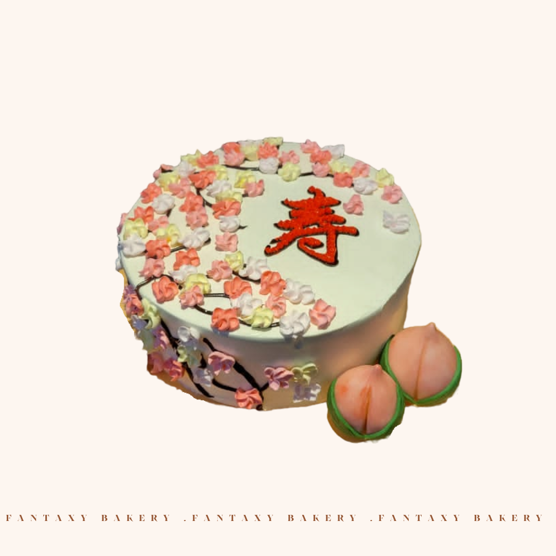 Longevity Peach Cake