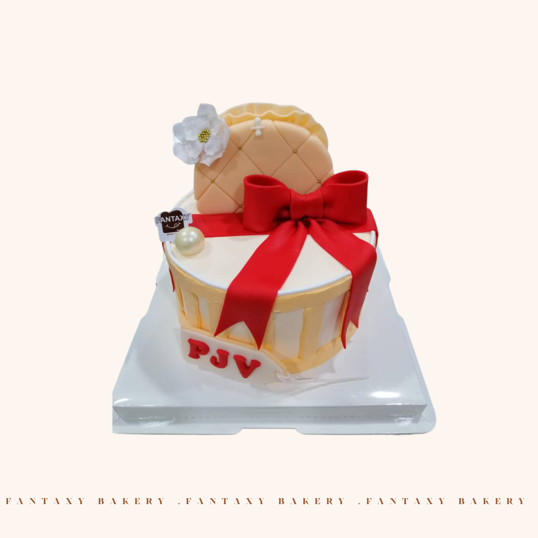 Ribbon Fondant Cake