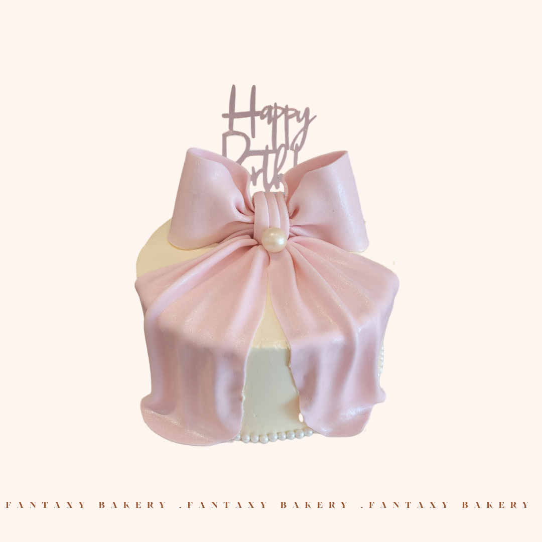 Ribbon Fondant Cake