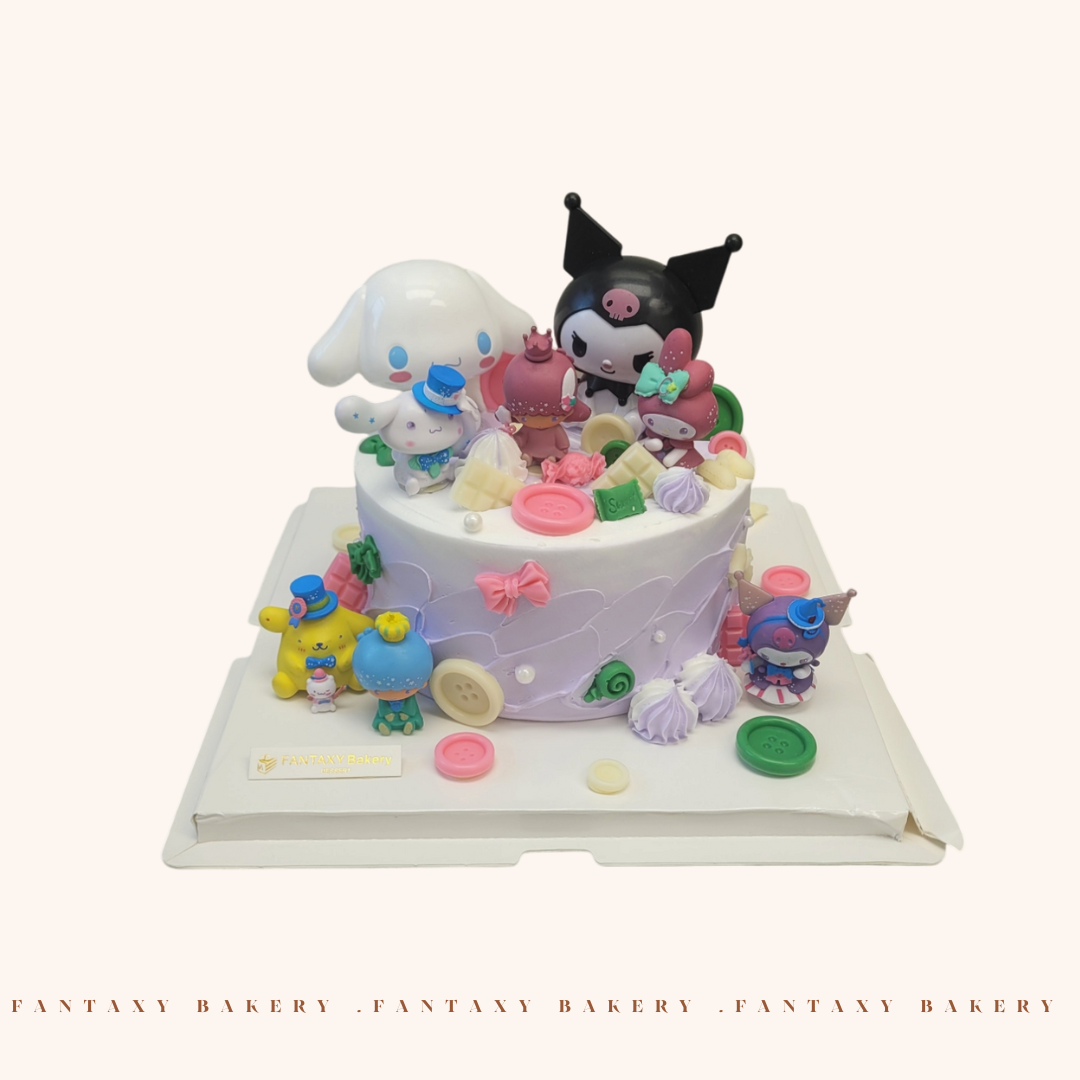 Sanrio Cinnamoroll & Kuromi Cake