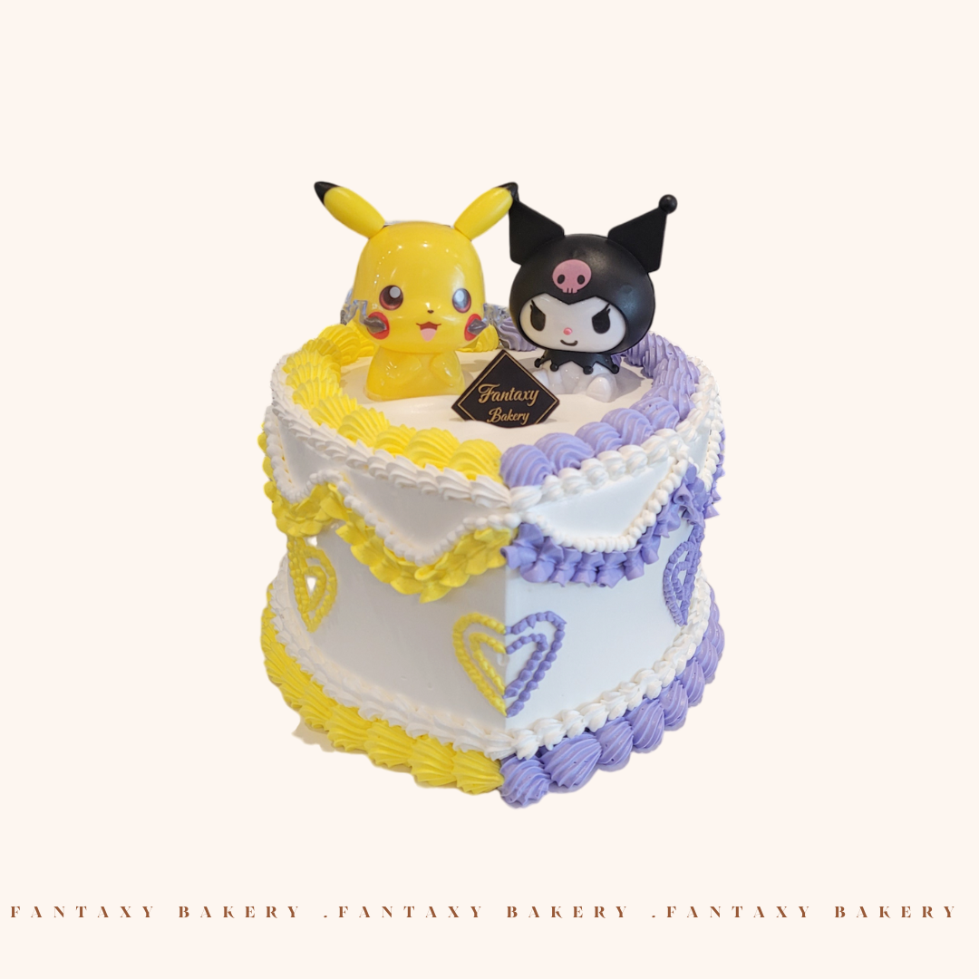 Sanrio Kuromi & Pikachu Cake
