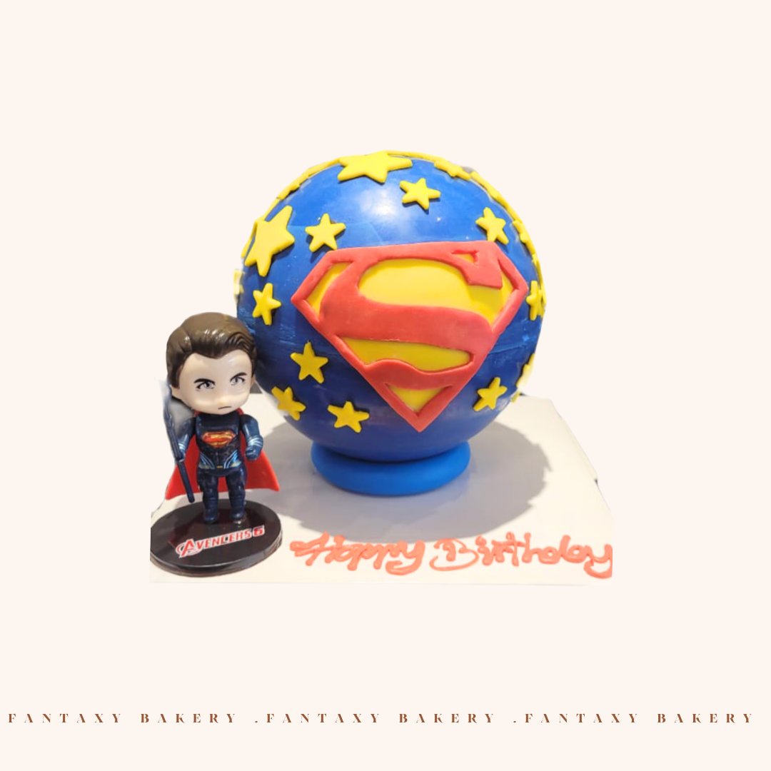 Superman Knock-Knock Cake