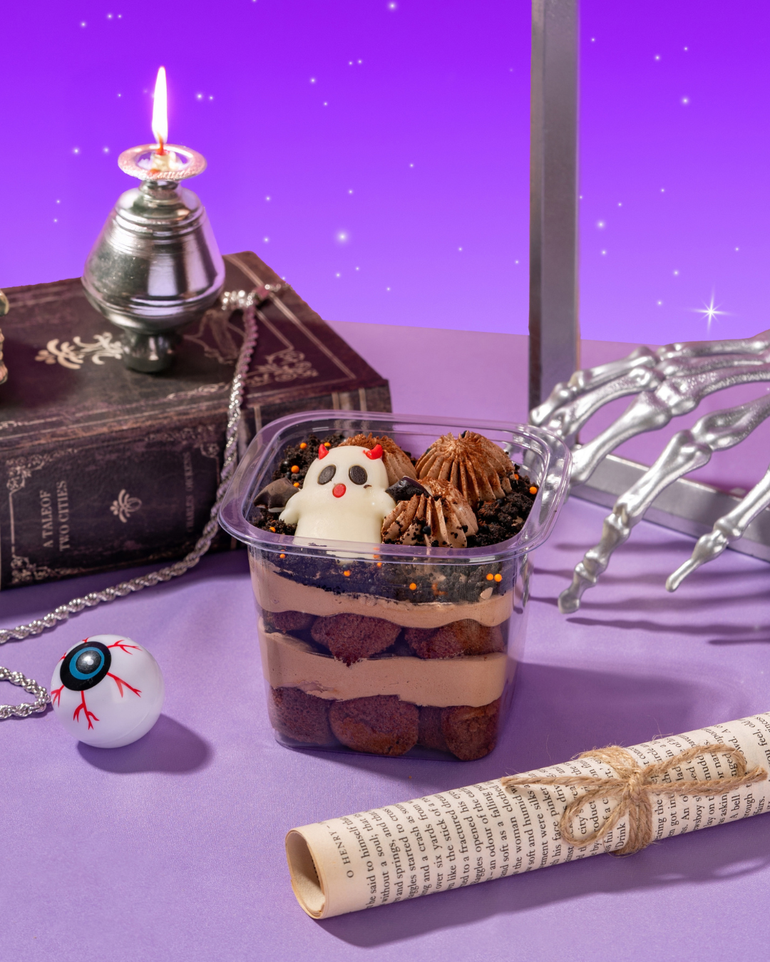 Spooky Chocolate Cupcake