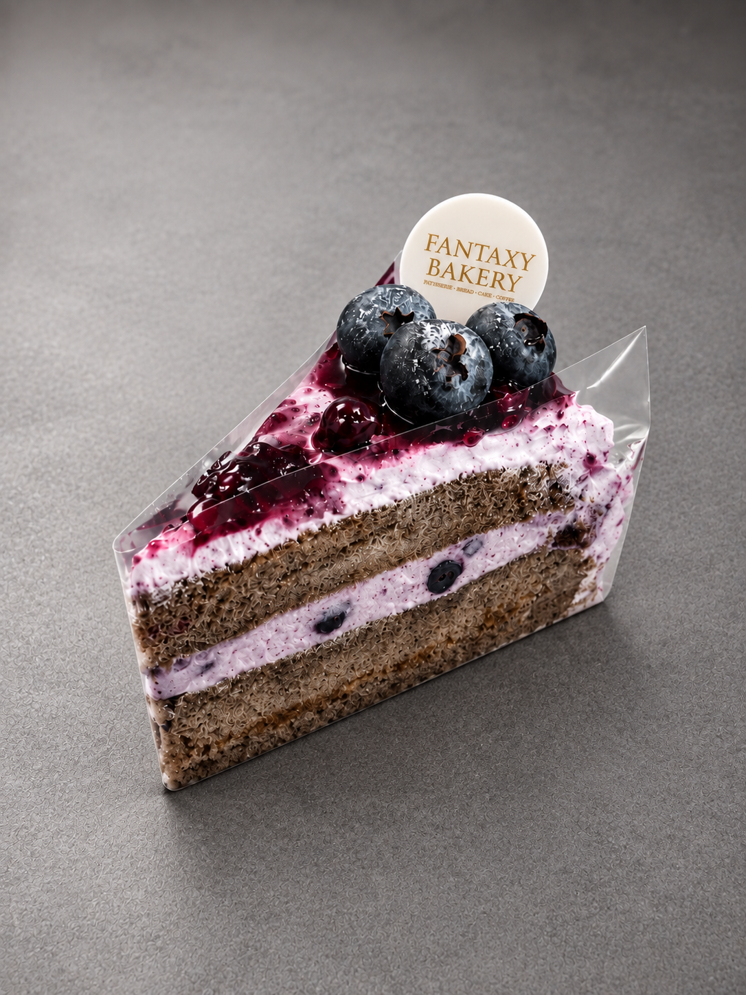 Chocolate Blueberry Yogurt (Slice)