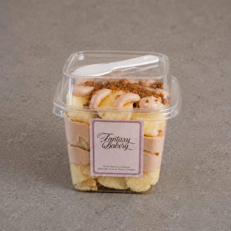 Salted Thai Milk Tea Cup Cake